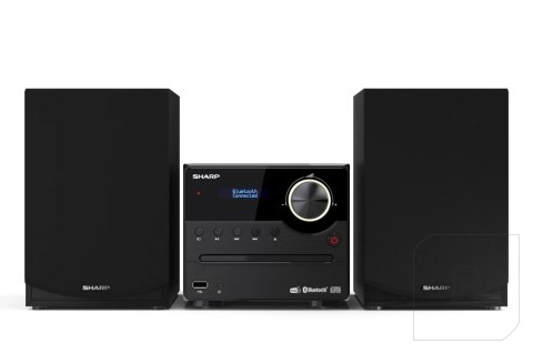 Sharp XL-B517D(BK) Mikrosystem Hi-Fi, CD/FM/USB/Bluetooth v5.0, wejście Aux, 45W, czarny Sharp | Mikrosystem Hi-Fi | XL-B517D(BK