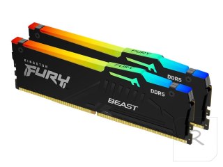 Kingston Fury Beast 16GB DDR5, 6000 MHz, CL36, 288-Pin, DIMM Kit (8GB x 2) Kingston