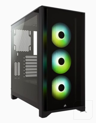 Corsair | Tempered Glass Mid-Tower ATX Case | iCUE 4000X RGB | Side window | Mid-Tower | Black | Power supply included No | ATX