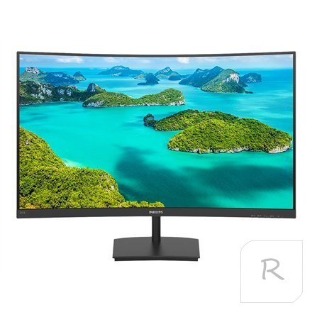 Philips E-line | 241E1SCA | 24 cale | VA | Full HD (1080p) 1920 x 1080 przy 75 Hz | 250 cd/m² | HDMI, VGA | Pochylenie | Głośnik