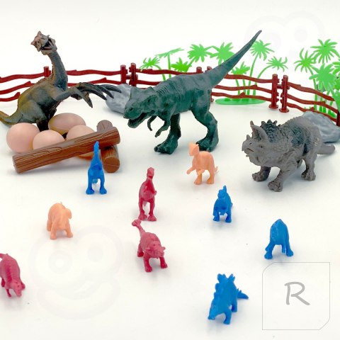 WOOPIE Zestaw Figurki Dinozaury 40 szt.