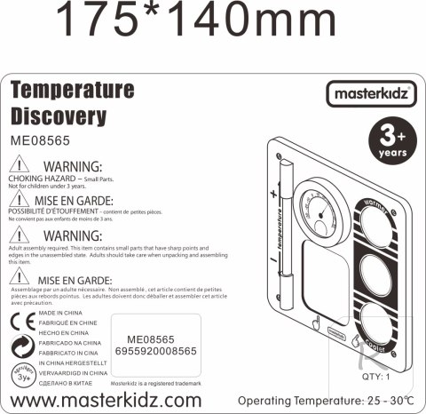 Nauka o Temperaturze - Ścienna Tablica Edukacyjna Masterkidz Flex