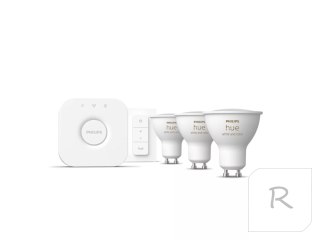 Philips Hue WCA Starter Kit 4.2W GU10 3pcs, Bridge, Switch