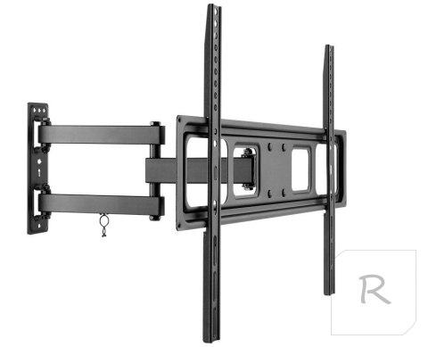 Goobay | Uchwyt ścienny | Uchwyt ścienny TV Basic FULLMOTION (L) | Pochylany, obrotowy | Czarny