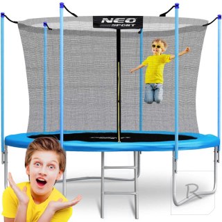 Trampolina ogrodowa 10ft/312cm z siatką wewnętrzną i drabinką Neo-Sport