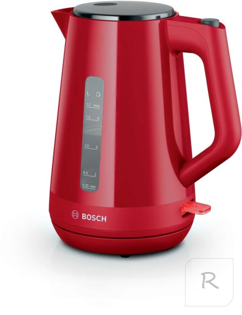 Bosch Kettle | TWK1M124 | Electric | 2400 W | 1.7 L | Plastic | 360° rotational base | Red