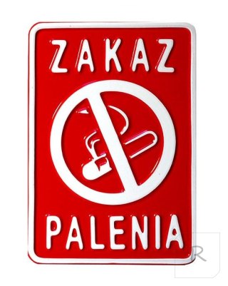 TABLICA 15*20CM ZAKAZ PALENIA