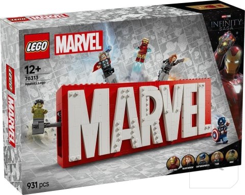 LEGO(R) SUPER HEROES 76313 Logo MARVEL z minifigurk.