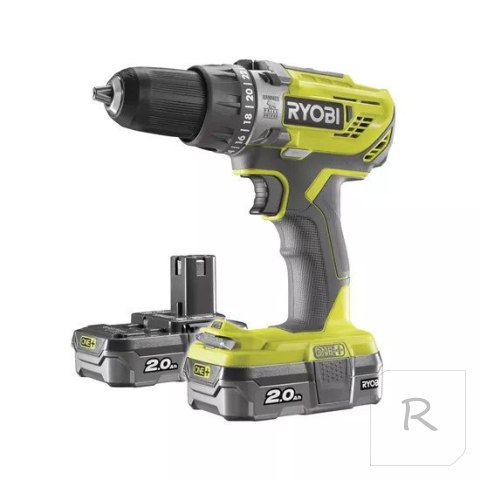 AKU. WIERTARKO-WKRĘTARKA R18PD3-220S 18V 2*2.0AH ONE+ RYOBI