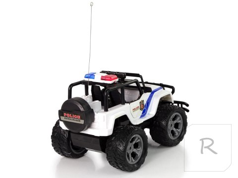 Auto R/C Policja Jeep Policyjny 1:14 Zdalnie Sterowane Efekty Świetlne