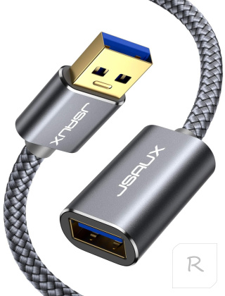 JSAUX KABEL USB 3.0 PRZEDŁUŻACZ 3M PLECIONY