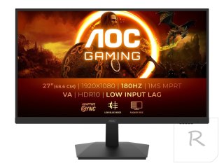 AOC 27G15N2 27" Fast VA/1920x1080/16:9/1ms/300/80M:1/DisplayPort, HDMI, Headphone out