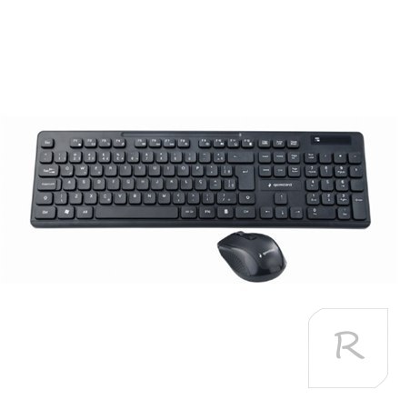 Gembird | Black | Wireless desktop set | KBS-WCH-03 | Keyboard and Mouse Set | Wireless | Mouse included | US | Black | US | 380