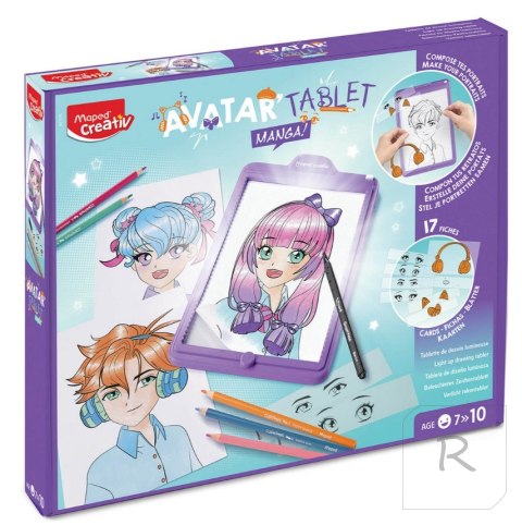 Tablet kreatywny do rysowania zestaw o tworzenia awatara Manga Creativ Maped