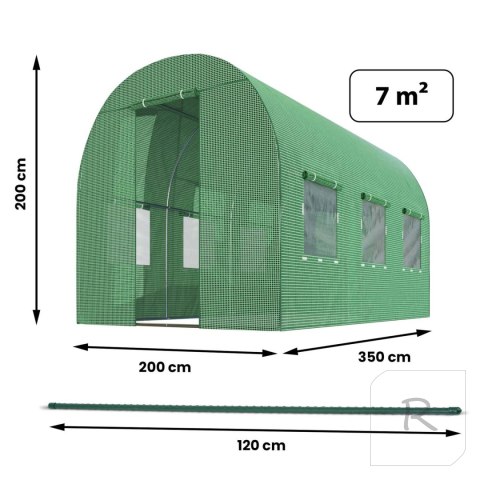 Tunel ogrodowy 2 x 3,5 m (7m2) Plonos