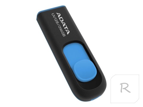 ADATA Pamięć USB UV128 256 GB Gen1 Czarno-Niebieska