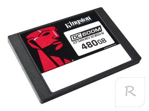 Kingston DC600M | 480 GB | SSD form factor 2.5" | Solid-state drive interface SATA Rev. 3.0 | Read speed 560 MB/s | Write speed