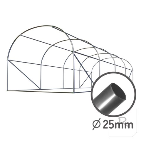 Tunel ogrodowy 3 x 4,5 m (13,5m2) biały Plonos