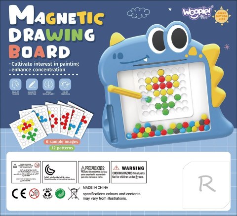 WOOPIE Tablica Magnetyczna dla Dzieci Montessori MagPad Dinozaur