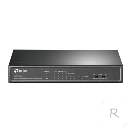 TP-LINK | Switch | TL-SF1008LP | Niezarządzalny | Desktop | Porty 10/100 Mb/s (RJ-45) w ilości 8 | Porty 1 Gb/s (RJ-45) w ilości