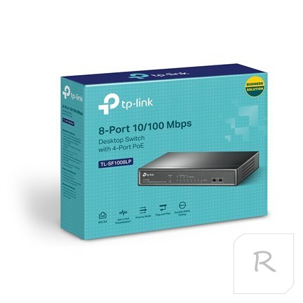 TP-LINK | Switch | TL-SF1008LP | Niezarządzalny | Desktop | Porty 10/100 Mb/s (RJ-45) w ilości 8 | Porty 1 Gb/s (RJ-45) w ilości