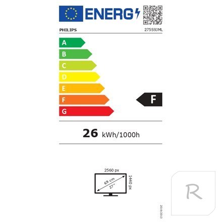 Philips | Monitor biznesowy | 275S9JML/00 | 27 " | VA | QHD | 16:9 | 75 Hz | 4 ms | 2560 x 1440 | 300 cd/m² | Liczba portów HDMI