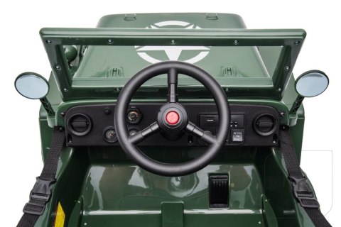 Auto Na Akumulator JH-103 Wojskowa Zieleń 4x4