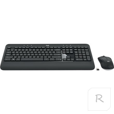 Logitech | MK540 Advanced | Zestaw klawiatura i mysz | Bezprzewodowy | Mysz w zestawie | Baterie w zestawie | USA | Czarny | USB