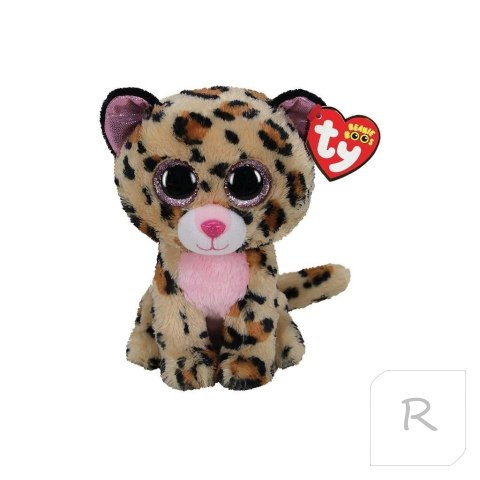 Beanie Boos Livvie - Leopard brązowo-różowy 15cm