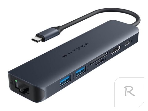 Hyper HyperDrive EcoSmart Gen.2 Universal USB-C 7-in-1 Hub w 100 W PD Power Pass-thru