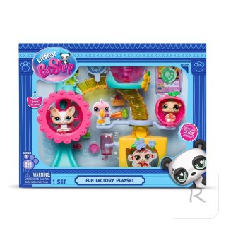 Littlest Pet Shop Zestaw Fabryka zabawy 2 figurki