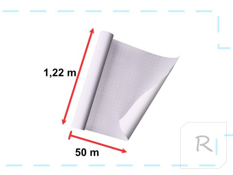 Folia rolka samoprzylepna okleina szroniona matowa 1,22x50m