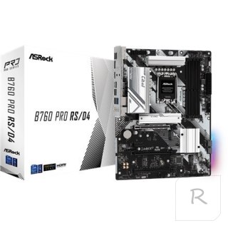 ASRock | B760 PRO RS/D4 | Rodzina procesorów Intel | Gniazdo procesora LGA1700 | DDR4 DIMM | Gniazda pamięci 4 | Obsługiwane int