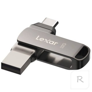 Lexar | Pendrive 2 w 1 | JumpDrive Dual Drive D400 | 32 GB | USB 3.1 | Szary