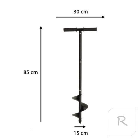 Świder wiertło do ziemi sadzarka ogrodowa do sadzenia roślin kopania przesadzania85x15cm