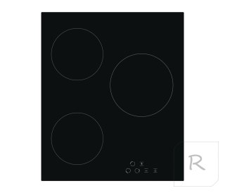 Simfer Hob H4.030.DECSP Vitroceramic, Number of burners/cooking zones 3 Hi-Light Heater Zones, Touch control, Black