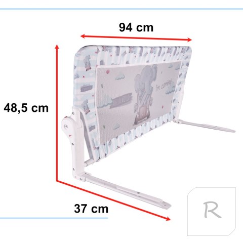 Barierka osłona ochronna do łóżka otwierana 90cm słonik