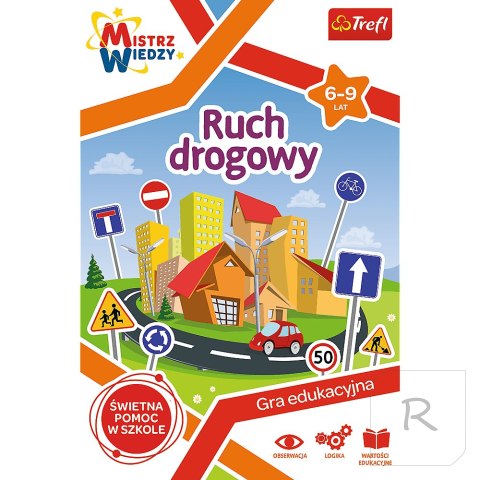 Gra Edukacyjna Ruch drogowy z Serii Mistrz Wiedzy Trefl 01955