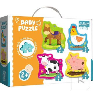 Puzzle - Baby Classic - Zwierzęta na wsi - Trefl Baby 36070