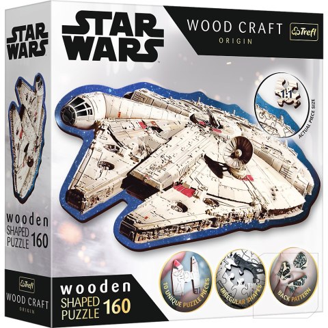 Puzzle drewniane Star Wars 160 el. Sokół Millennium Trefl 20189