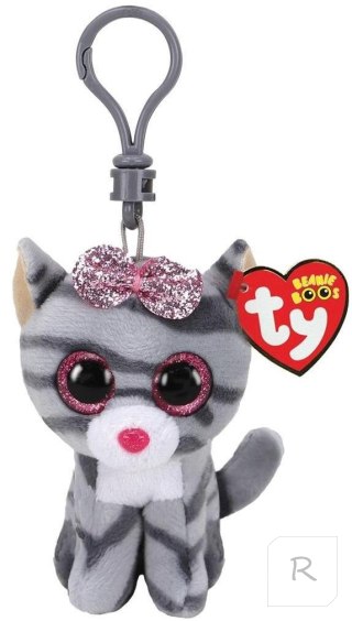 Beanie Boos Kiki - szary kot brelok