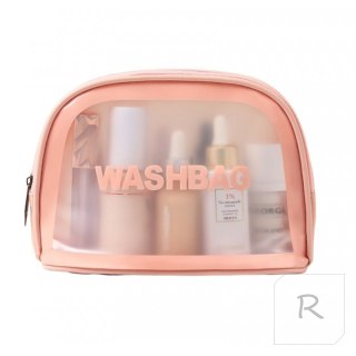 Kosmetyczka rozkładana WASHBAG kuferek róż KS47R