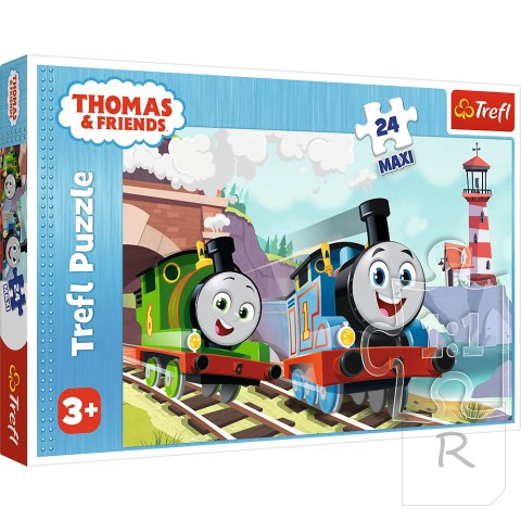 Puzzle - "24 Maxi" - Tomek i Percy na torach Trefl 14354