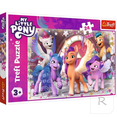 Puzzle - "24 Maxi" - Wesoły dzień kucyków My Little Pony Trefl 14355