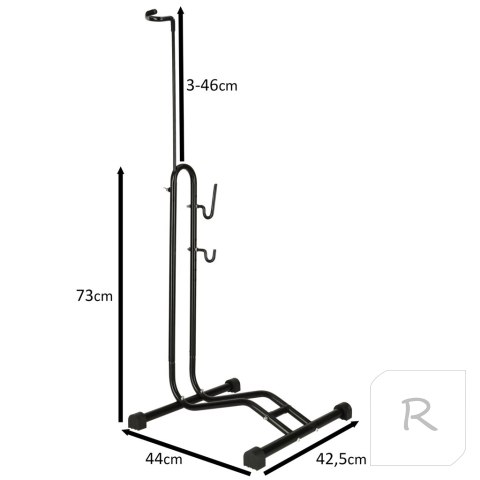 Stojak rowerowy RALLEX na rower serwisowy wolnostojący metalowy czarny