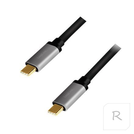 Logilink | Kabel USB-C | Męski | 24-pinowy USB-C | Męski | Czarny | 24-pinowy USB-C | 1 m