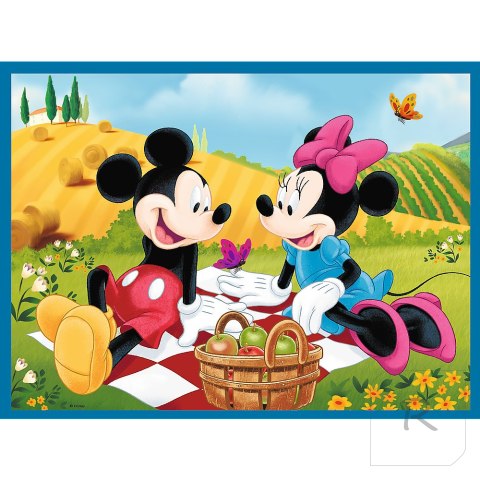 Puzzle - 2w1 + memos - Poznaj bohaterów Disney Trefl 93344