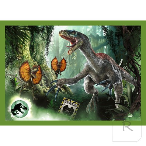 Puzzle - 4w1 - Groźne dinozaury - Universal Jurassic World Trefl 34607