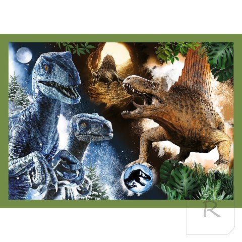 Puzzle - 4w1 - Groźne dinozaury - Universal Jurassic World Trefl 34607