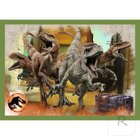 Puzzle - 4w1 - Groźne dinozaury - Universal Jurassic World Trefl 34607